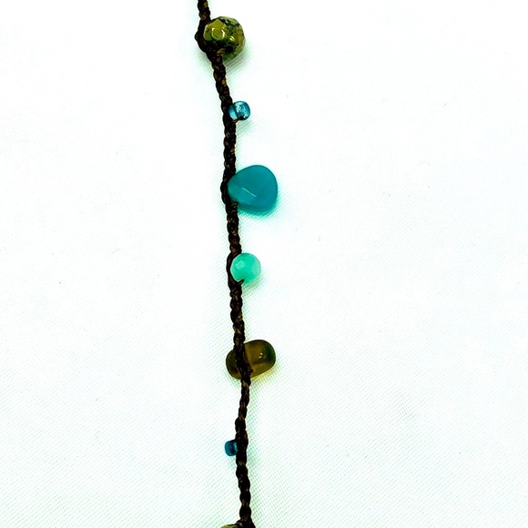 Smokey Teal Blue/Green Silpada Versatile Bead Necklace - Picture 3 of 8